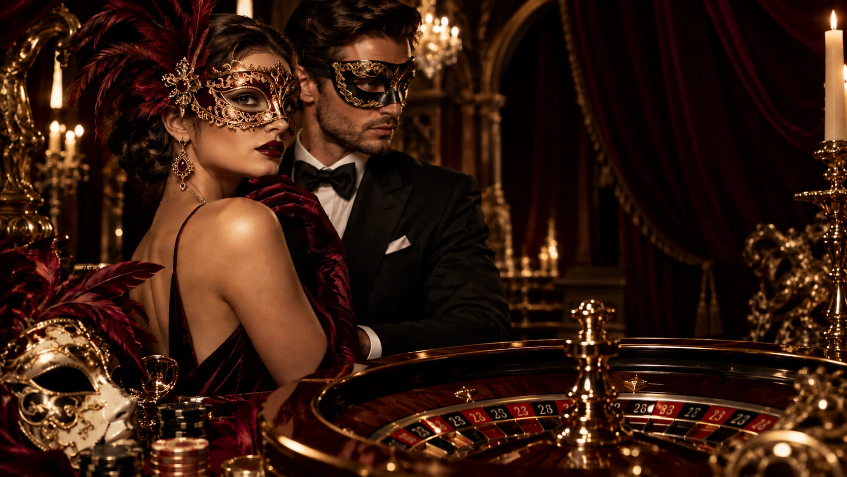 Venetian masquerade ballroom banner